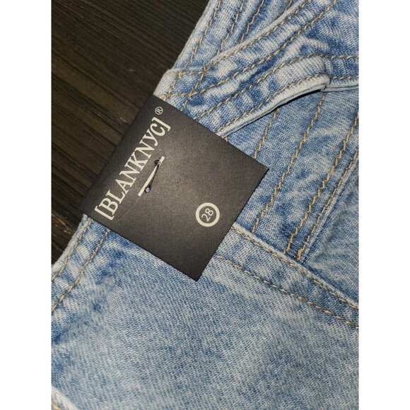 [BLANKNYC] Denim Joggers High Waist Light Wash‎ Cuffed Ankle Size 28 - Picture 4 of 4